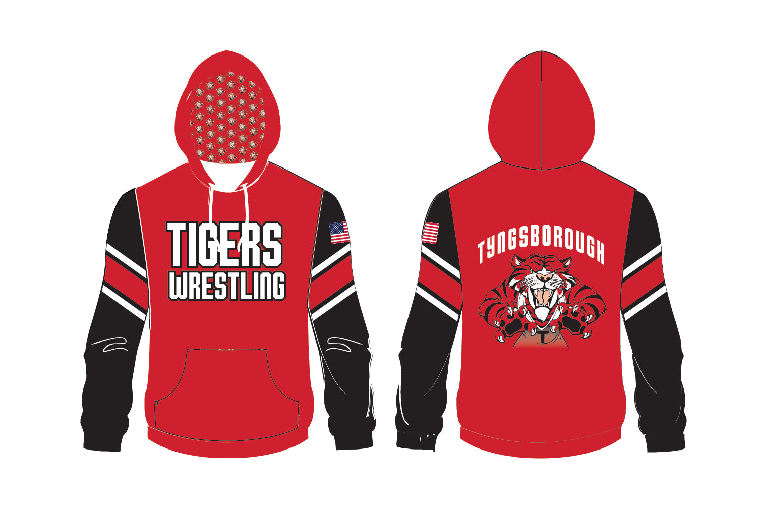 Tyngsborough Wrestling Sublimated Hoodie