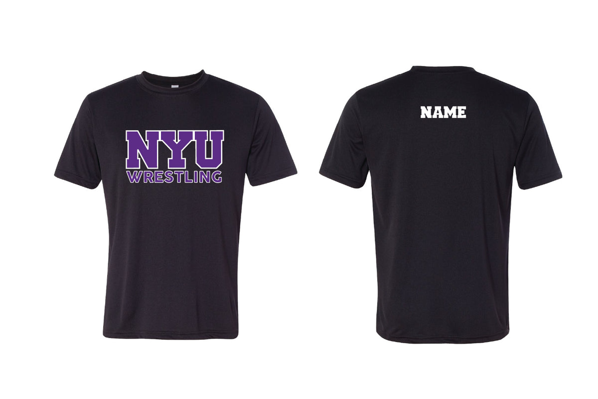NYU Wrestling Cotton Crew Tee - Black