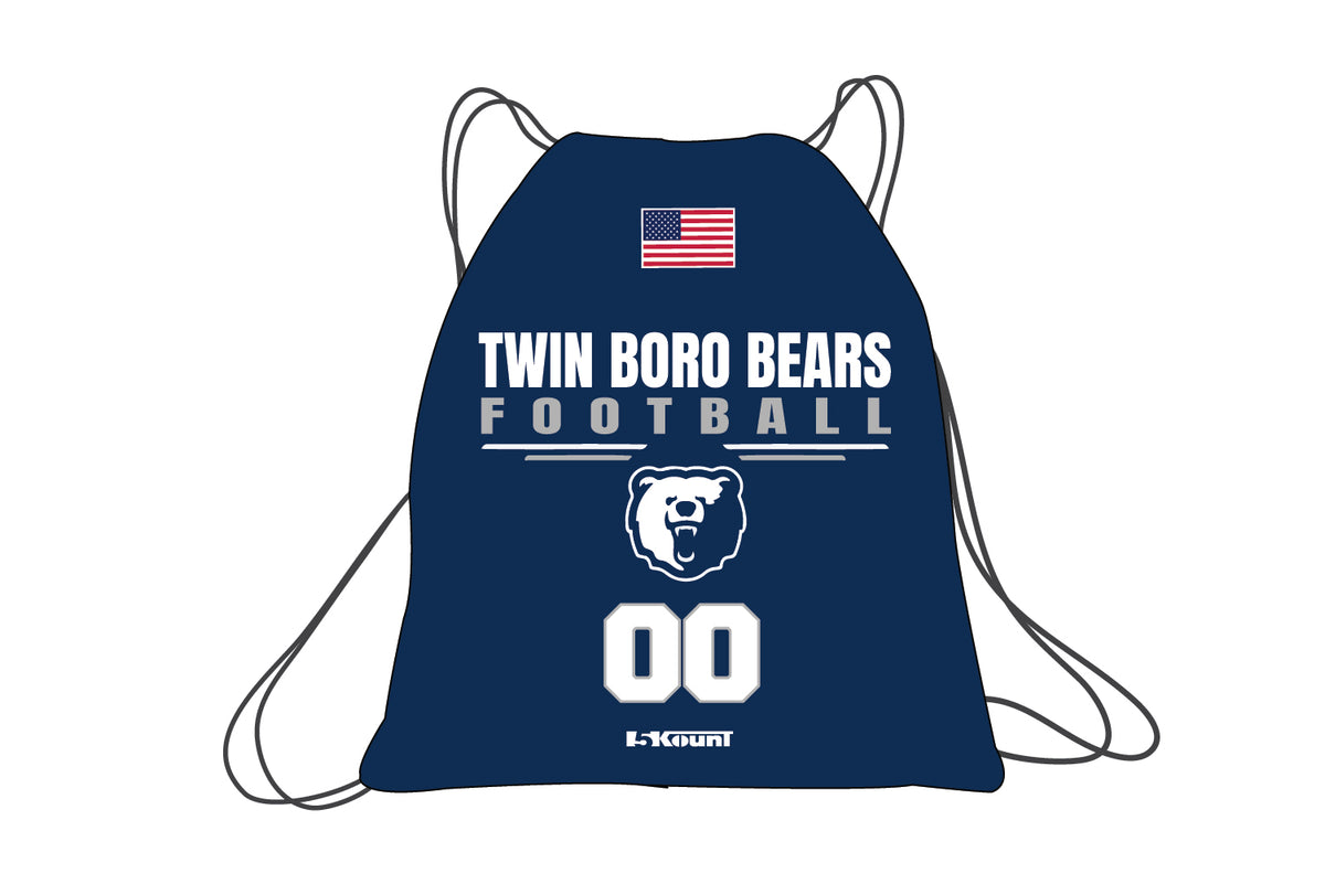 Twin Boro Football Sublimated Drawstring Bag