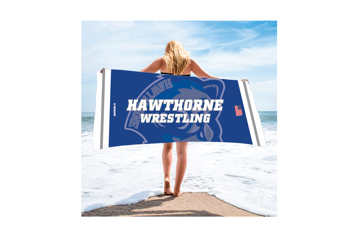 Hawthorne Wrestling Sublimated Beach Towel