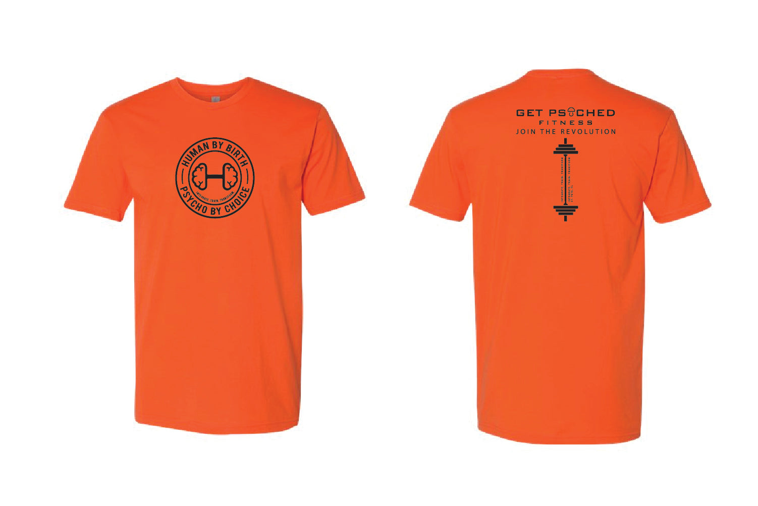 Get Psyched Fitness Cotton Crew Tee - Pick Your Color (Primary Design)