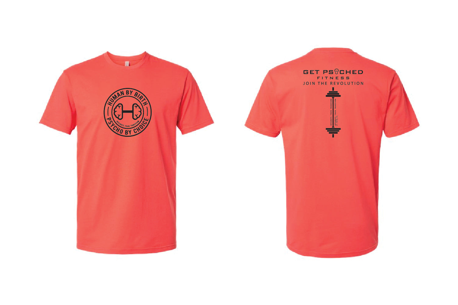 Get Psyched Fitness Cotton Crew Tee - Pick Your Color (Primary Design)
