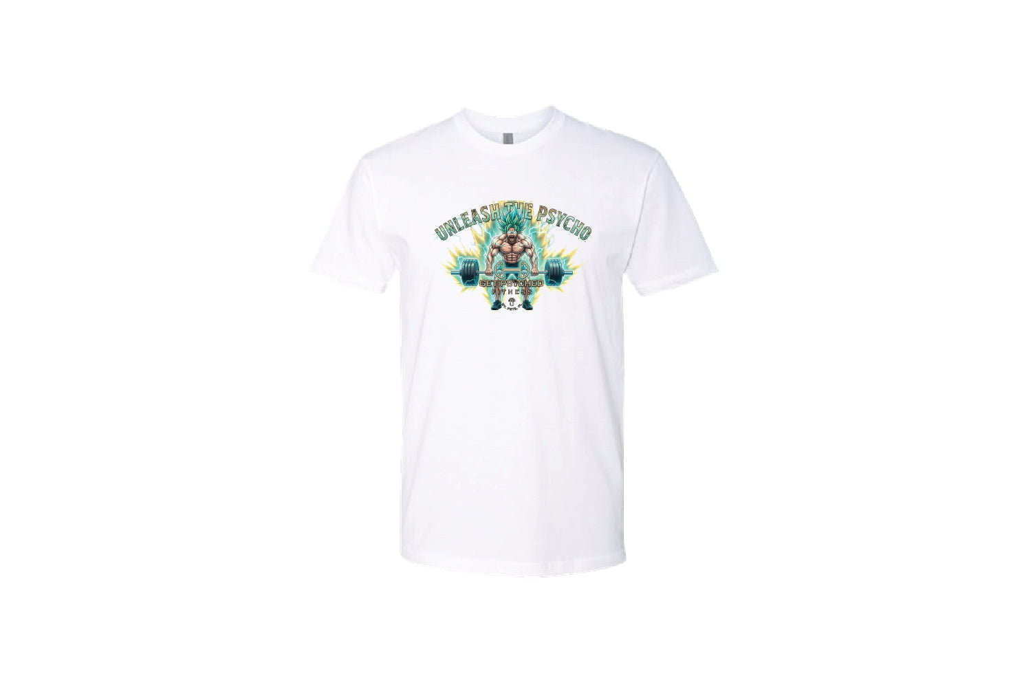Get Psyched Fitness Cotton Crew Tee - Pick Your Color (Unleash the Psycho)