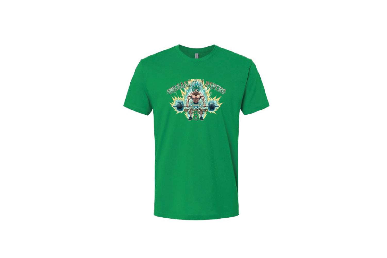 Get Psyched Fitness Cotton Crew Tee - Pick Your Color (Unleash the Psycho)