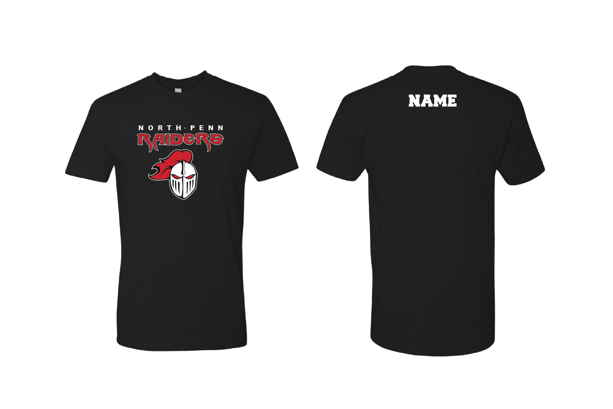 NP Raiders Baseball Cotton Crew Tee - Black (Design 1)
