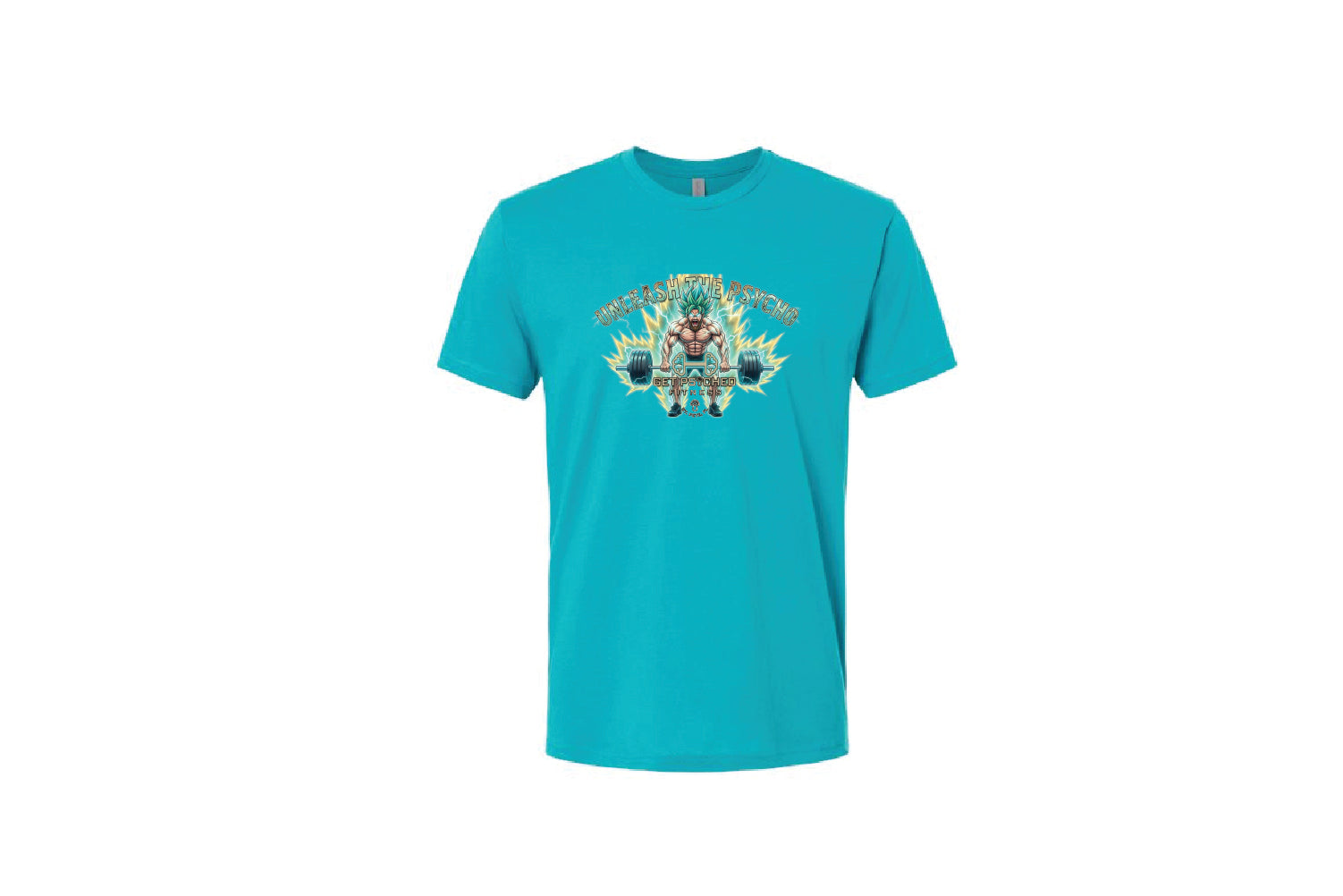 Get Psyched Fitness Cotton Crew Tee - Pick Your Color (Unleash the Psycho)