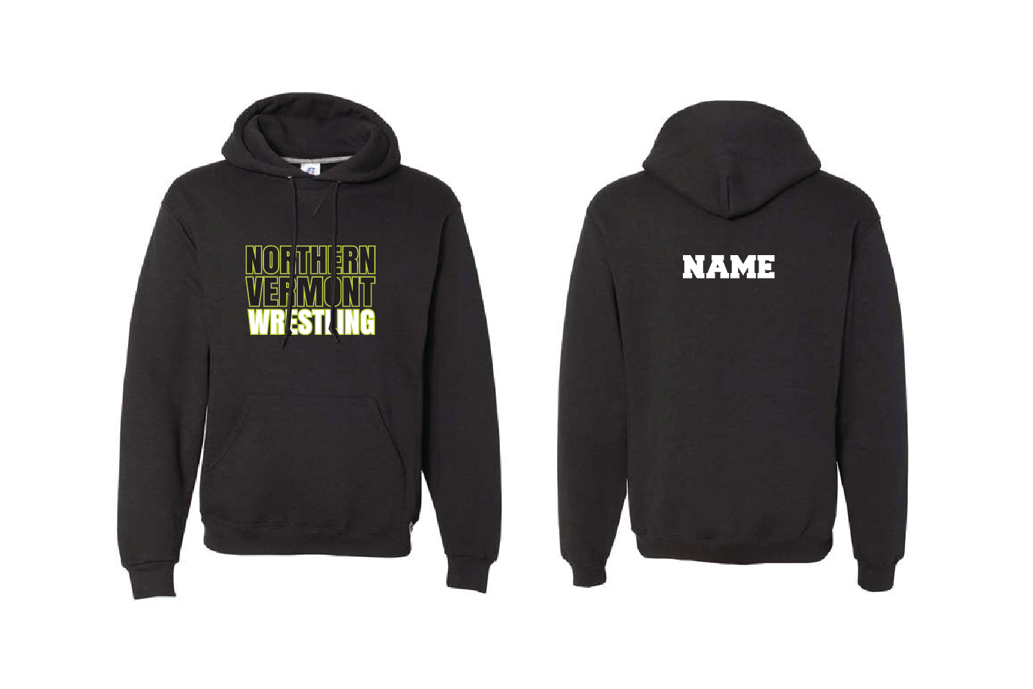 Northern Vermont Wrestling Club Cotton Hoodie - Black