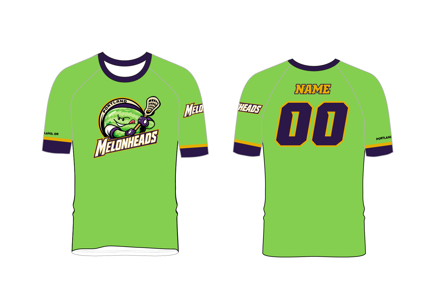 Melonheads Lax Sublimated Shooting Shirt - Design 1