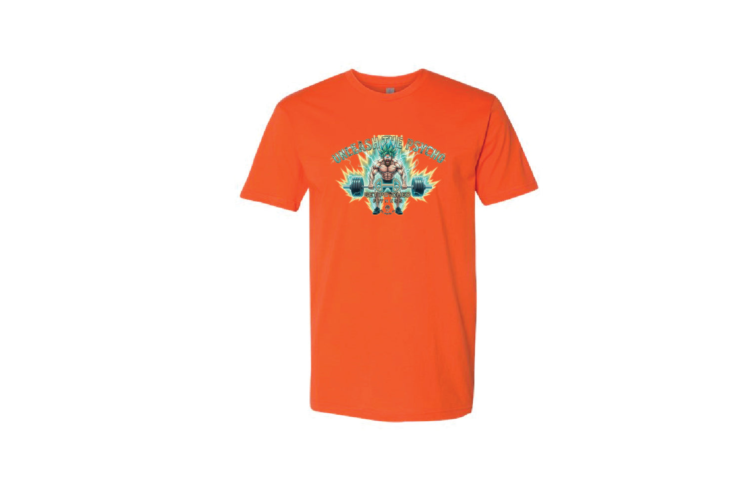 Get Psyched Fitness Cotton Crew Tee - Pick Your Color (Unleash the Psycho)