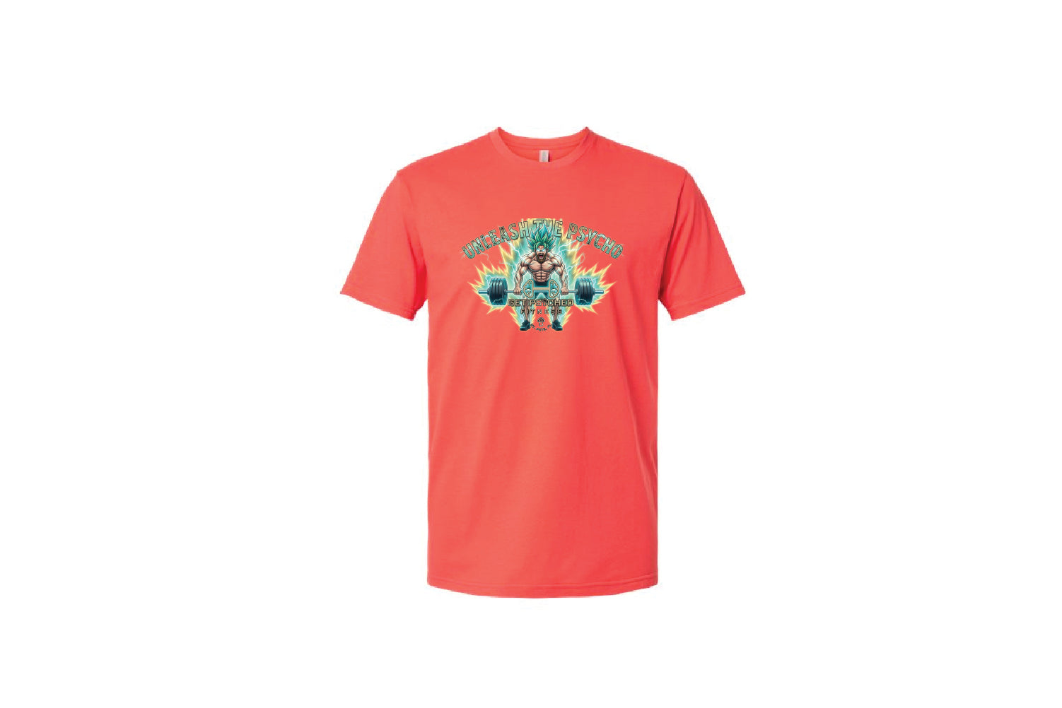 Get Psyched Fitness Cotton Crew Tee - Pick Your Color (Unleash the Psycho)