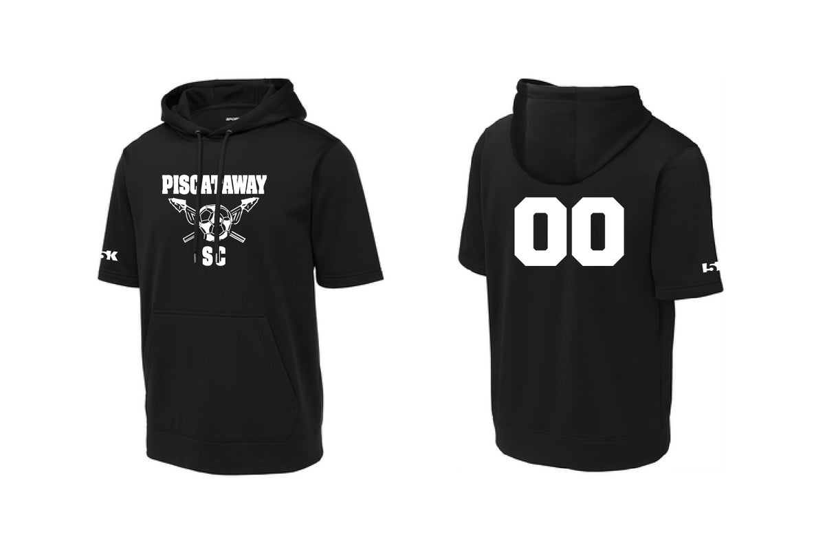 Piscataway Soccer Short Sleeve Hoodie - Black