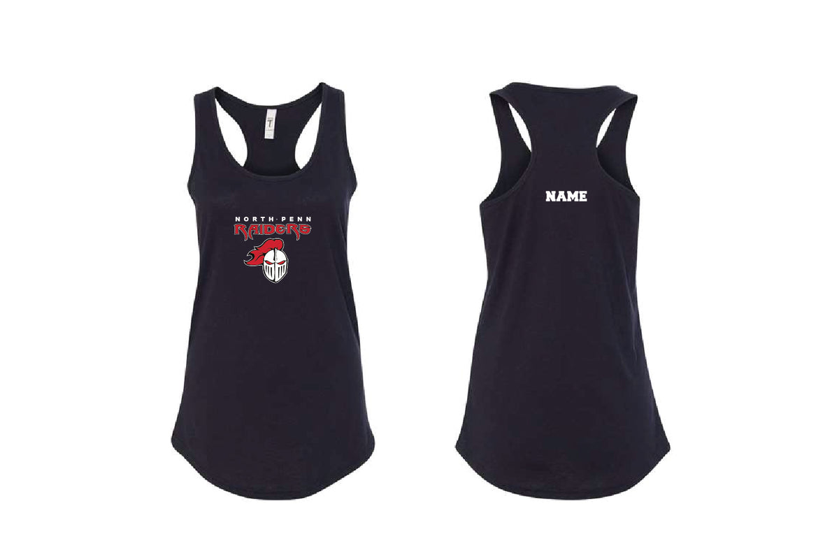 NP Raiders Baseball Women's Cotton Racerback Tank Top - Black