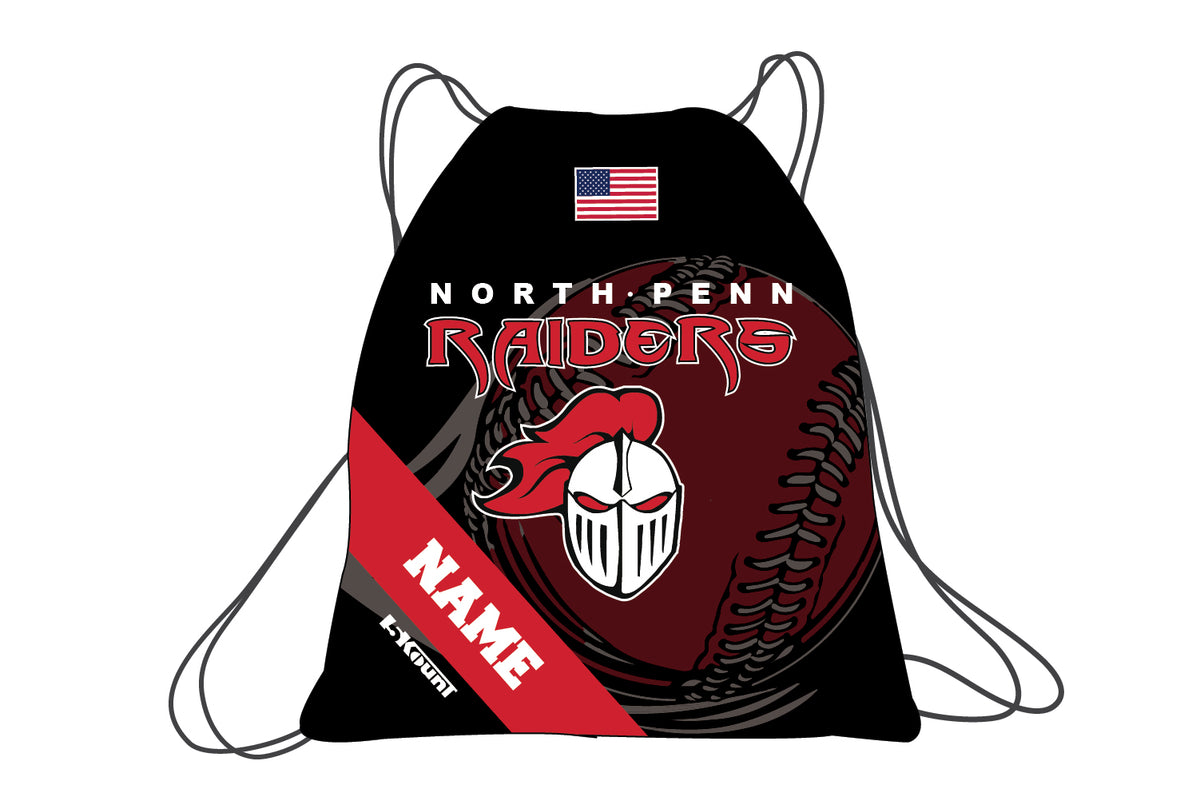 NP Raiders Baseball Sublimated Drawstring Bag