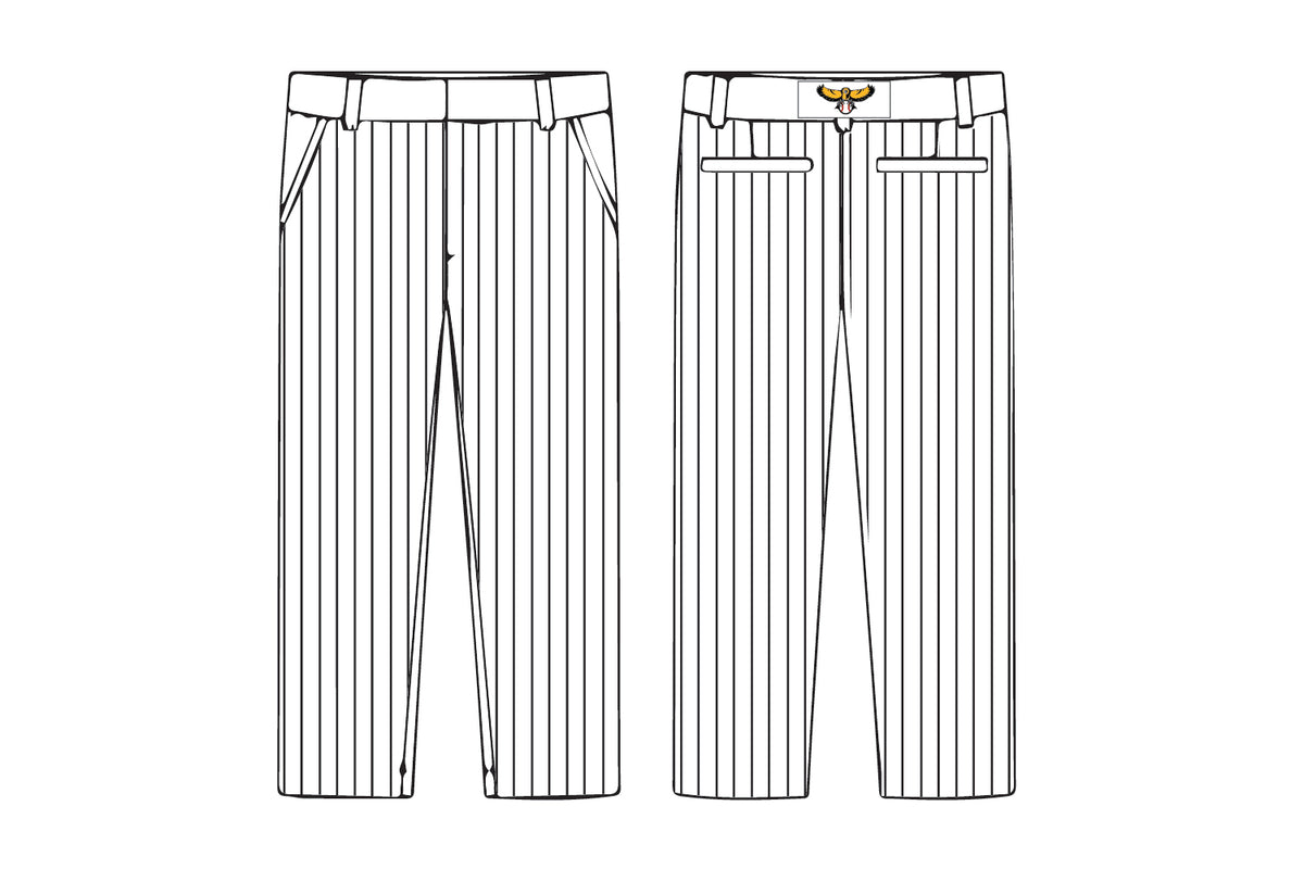 Oradell Baseball Sublimated Tapered Game Pants - Pinstripes