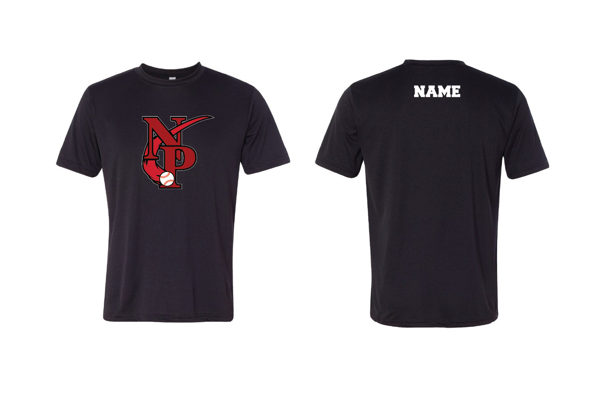 NP Raiders Baseball Dryfit Performance Tee - Black (Design 2)