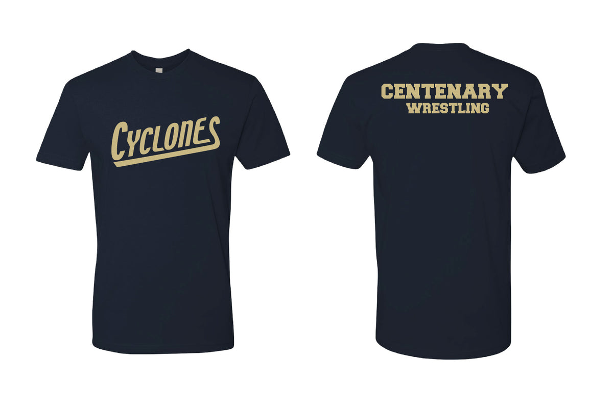Centenary University Wrestling Cotton Crew Tee - Navy