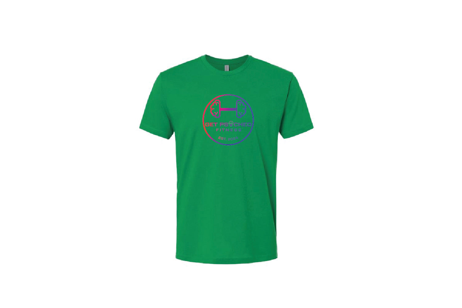 Get Psyched Fitness Cotton Crew Tee - Pick Your Color (TieDye Colorblock)