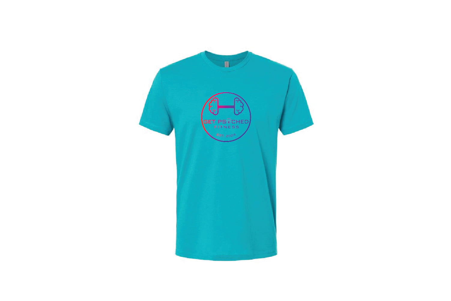 Get Psyched Fitness Cotton Crew Tee - Pick Your Color (TieDye Colorblock)