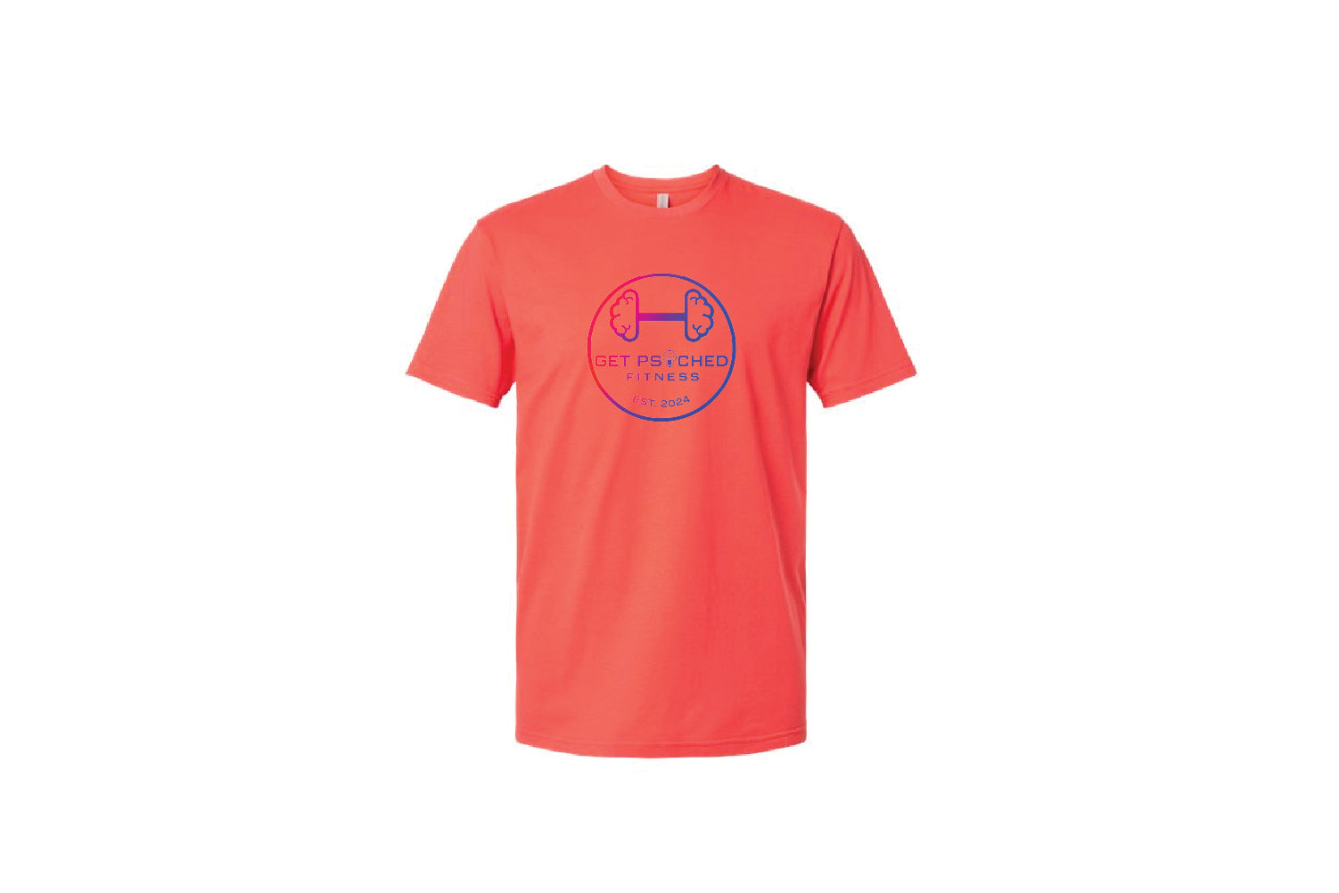 Get Psyched Fitness Cotton Crew Tee - Pick Your Color (TieDye Colorblock)