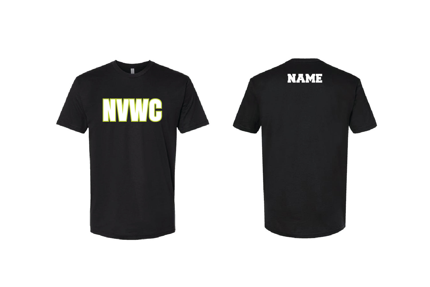 Northern Vermont Wrestling Club Cotton Crew Tee - Black (Design 2)