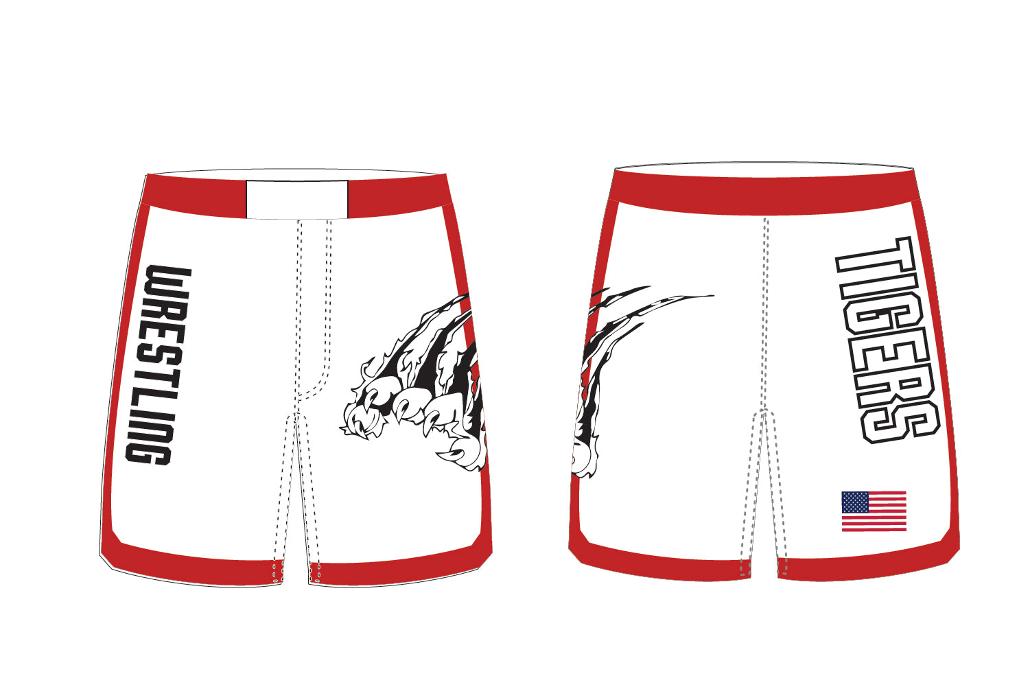 Tyngsborough Wrestling Sublimated Shorts
