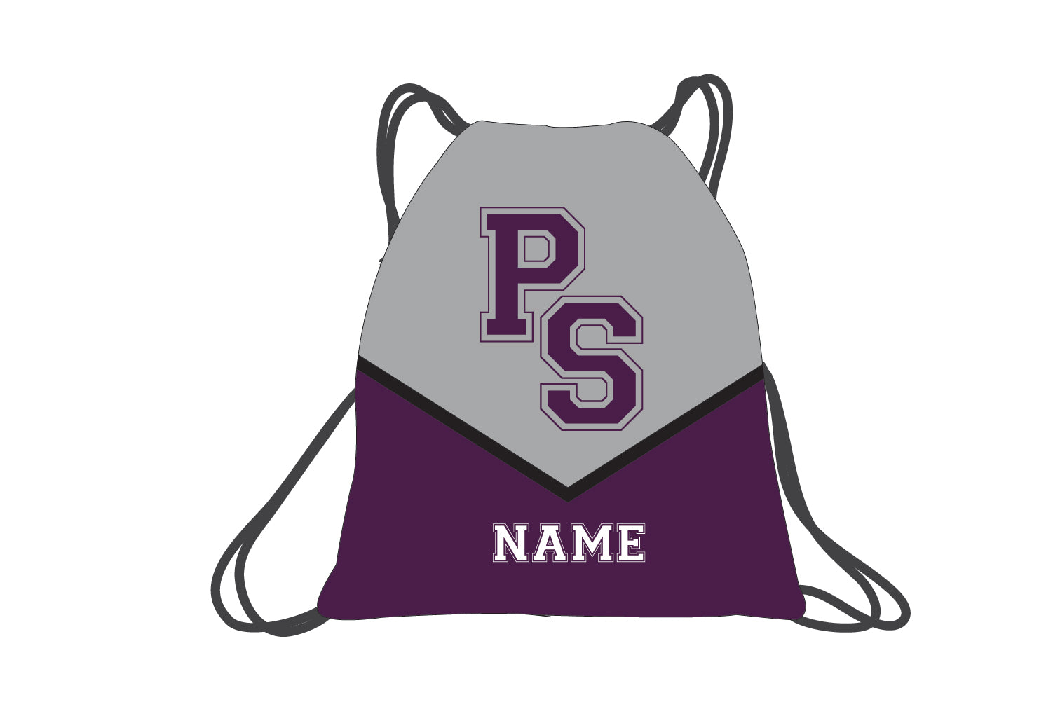 Pretty Strong Girls Wrestling Sublimated Drawstring Bag