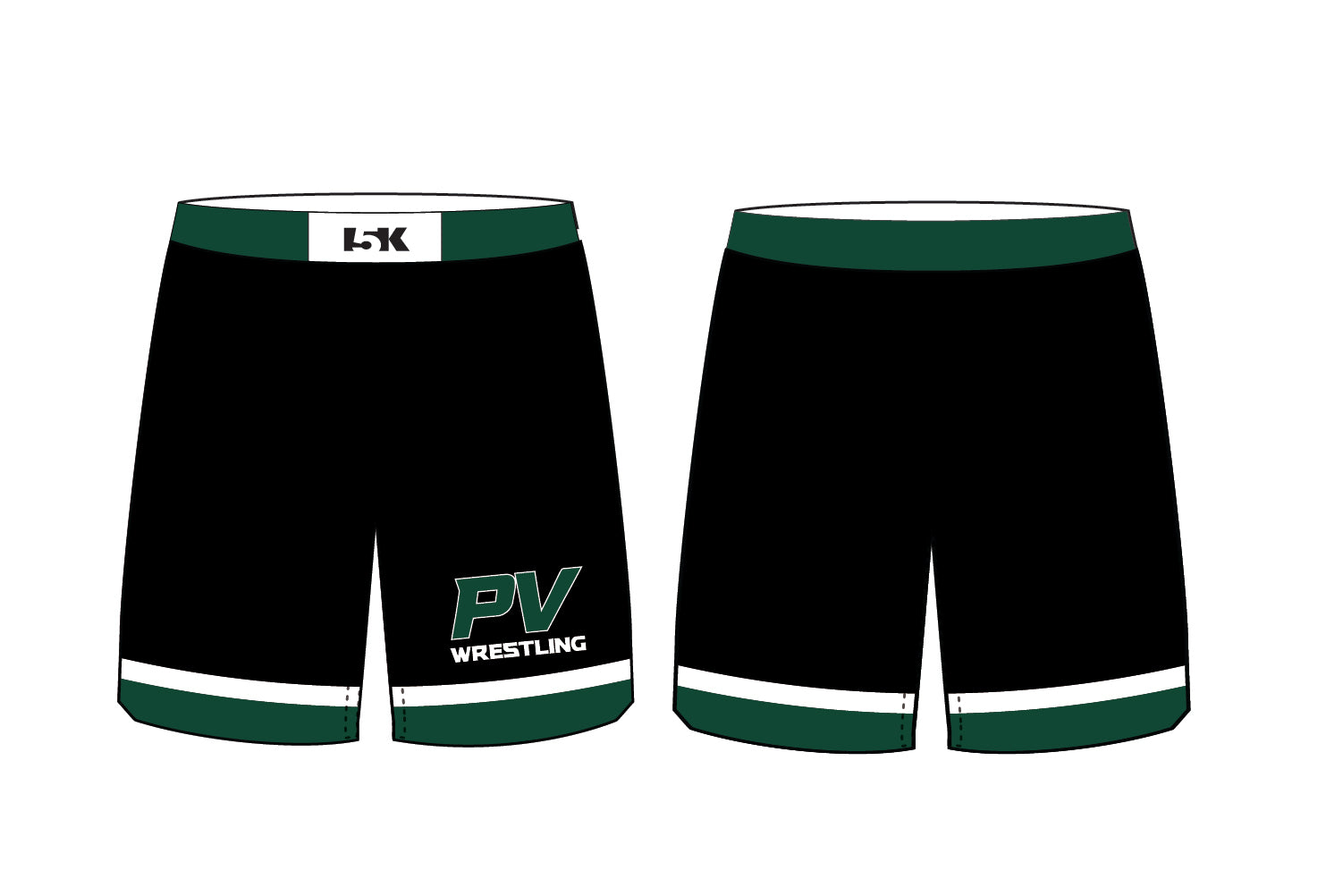 Pascack Valley Wrestling Sublimated Shorts