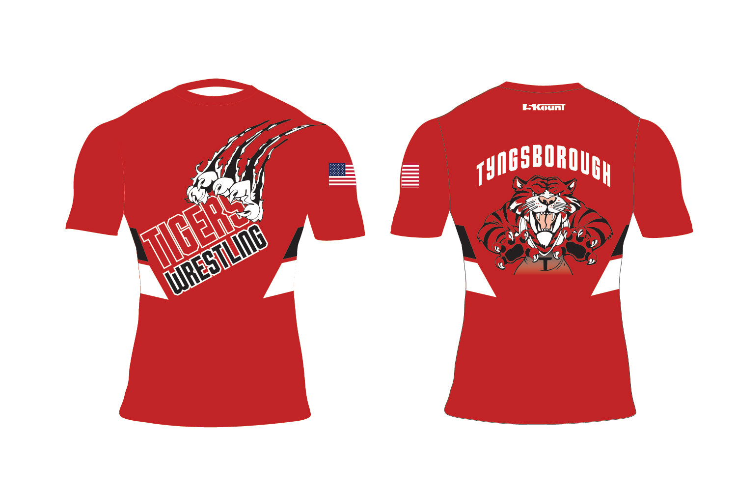 Tyngsborough Wrestling Sublimated Compression Shirt