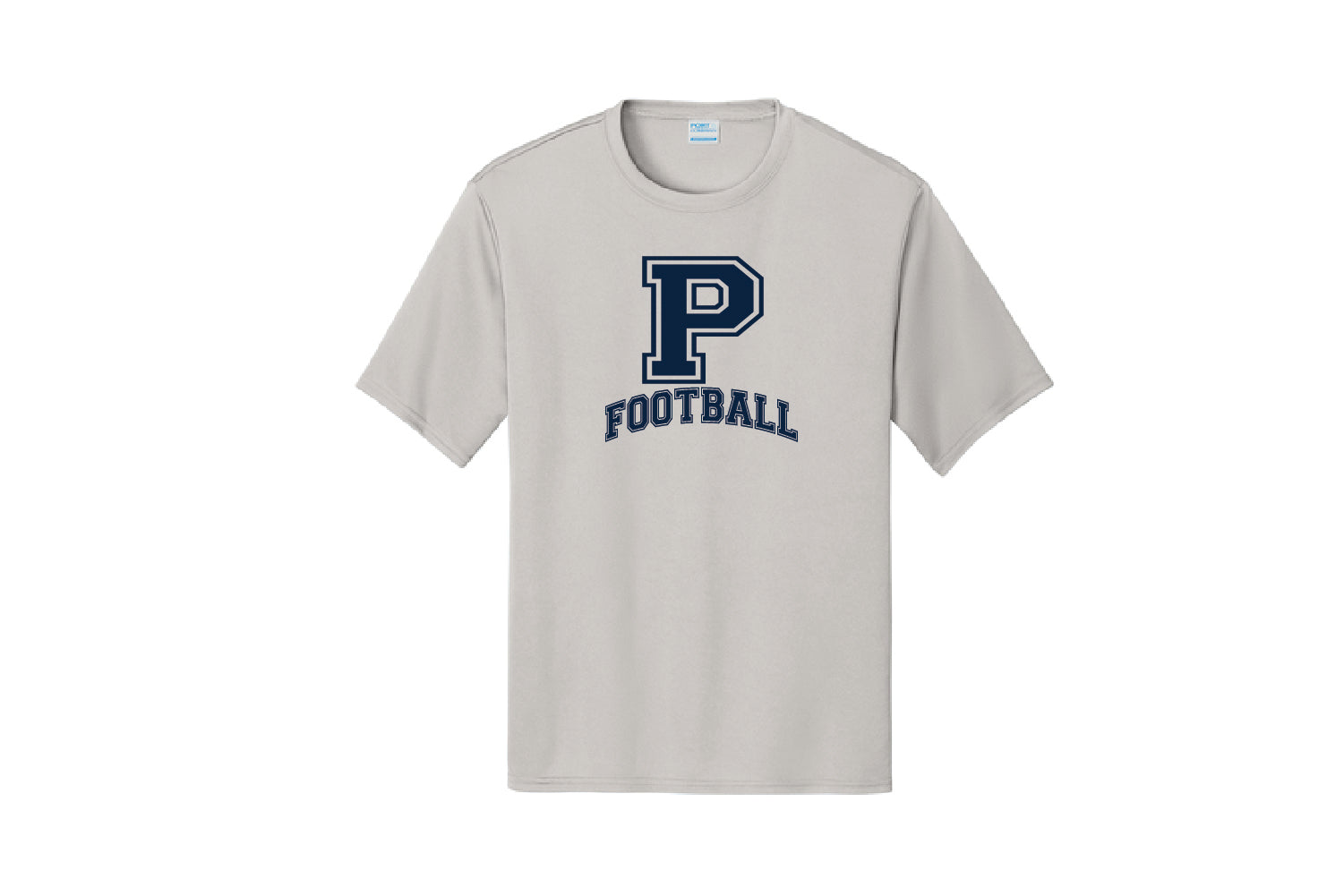Paramus Football Dryfit Performance Tee - Silver