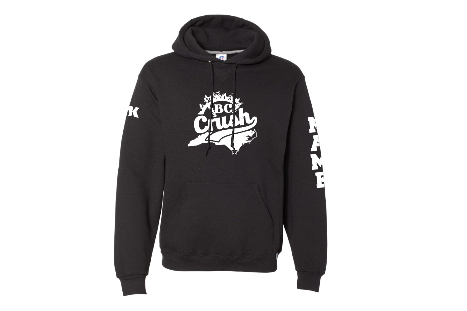 BC Crush Softball Cotton Hoodie - Black