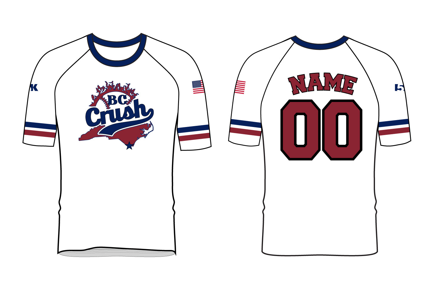BC Crush Softball Sublimated Practice Shirt - White