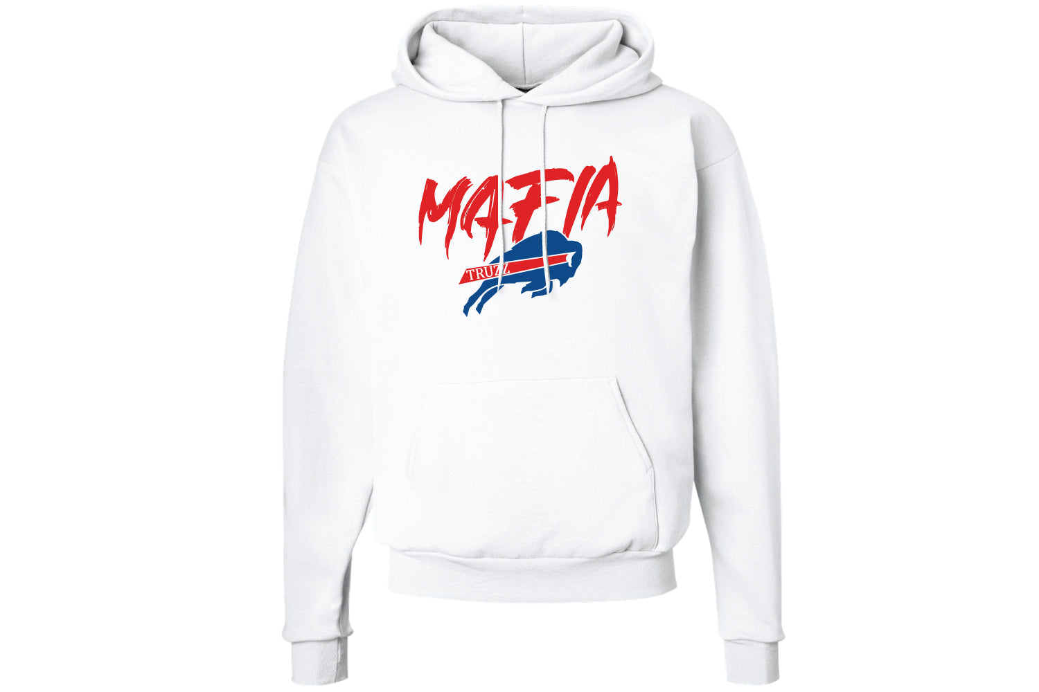 Truzz Bills Cotton Hoodie - White