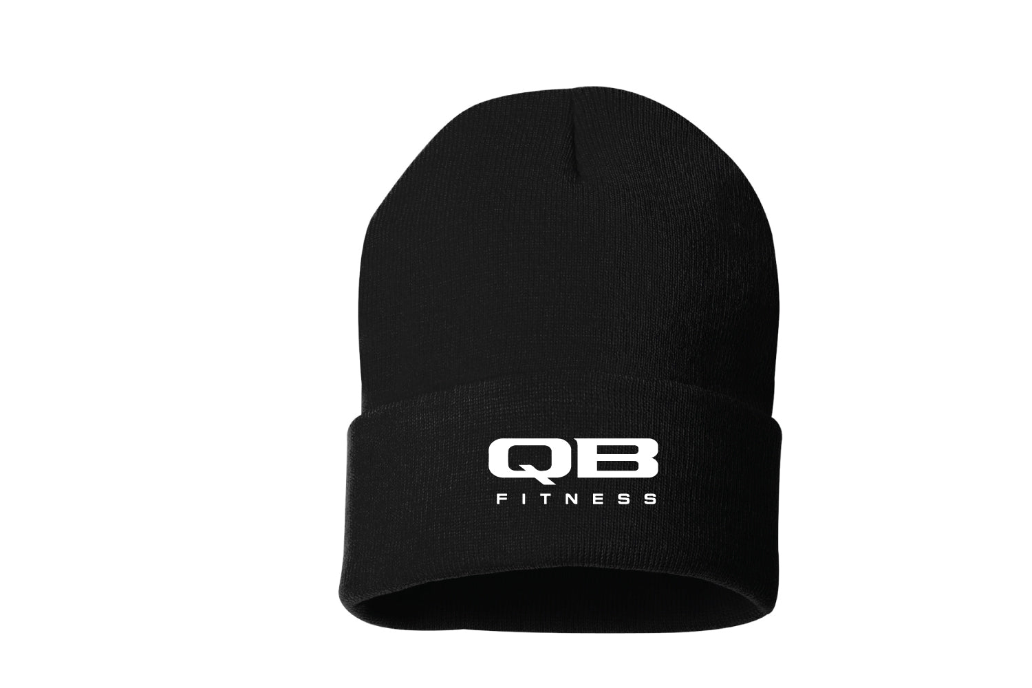 QB Fitness Beanie - Black (Embroidered Logo)