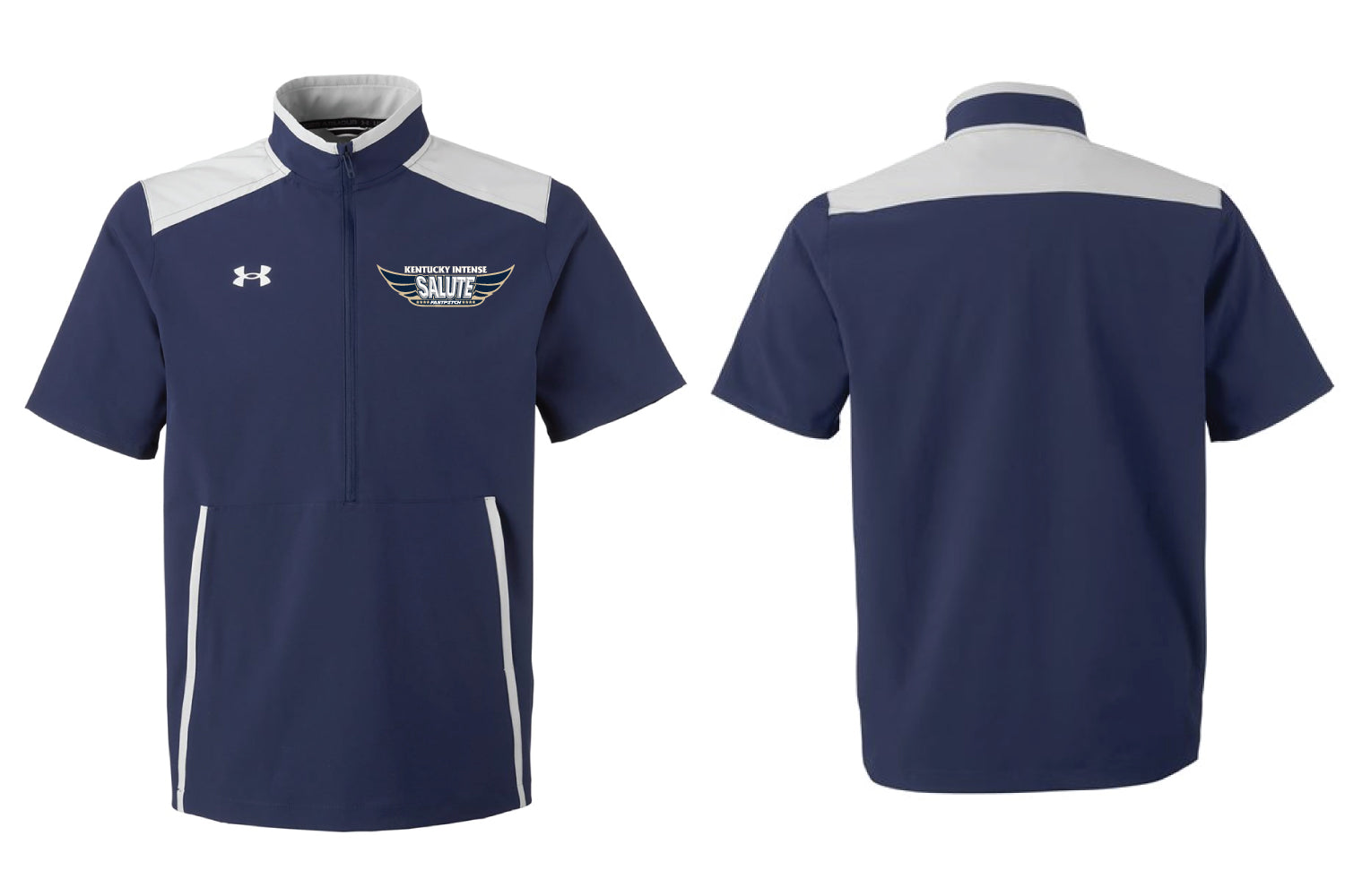 Kentucky Intense Softball UA Half Zip Cage Jacket - Navy