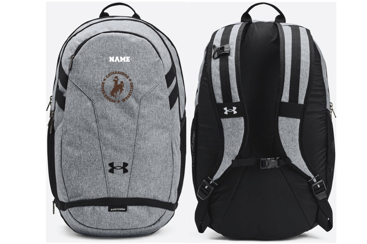Catty Rough Riders Wrestling  Under Armour Backpack - Gray