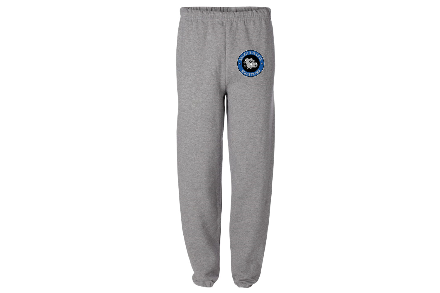 Salem Bulldogs Wrestling Cotton Sweatpants - Grey