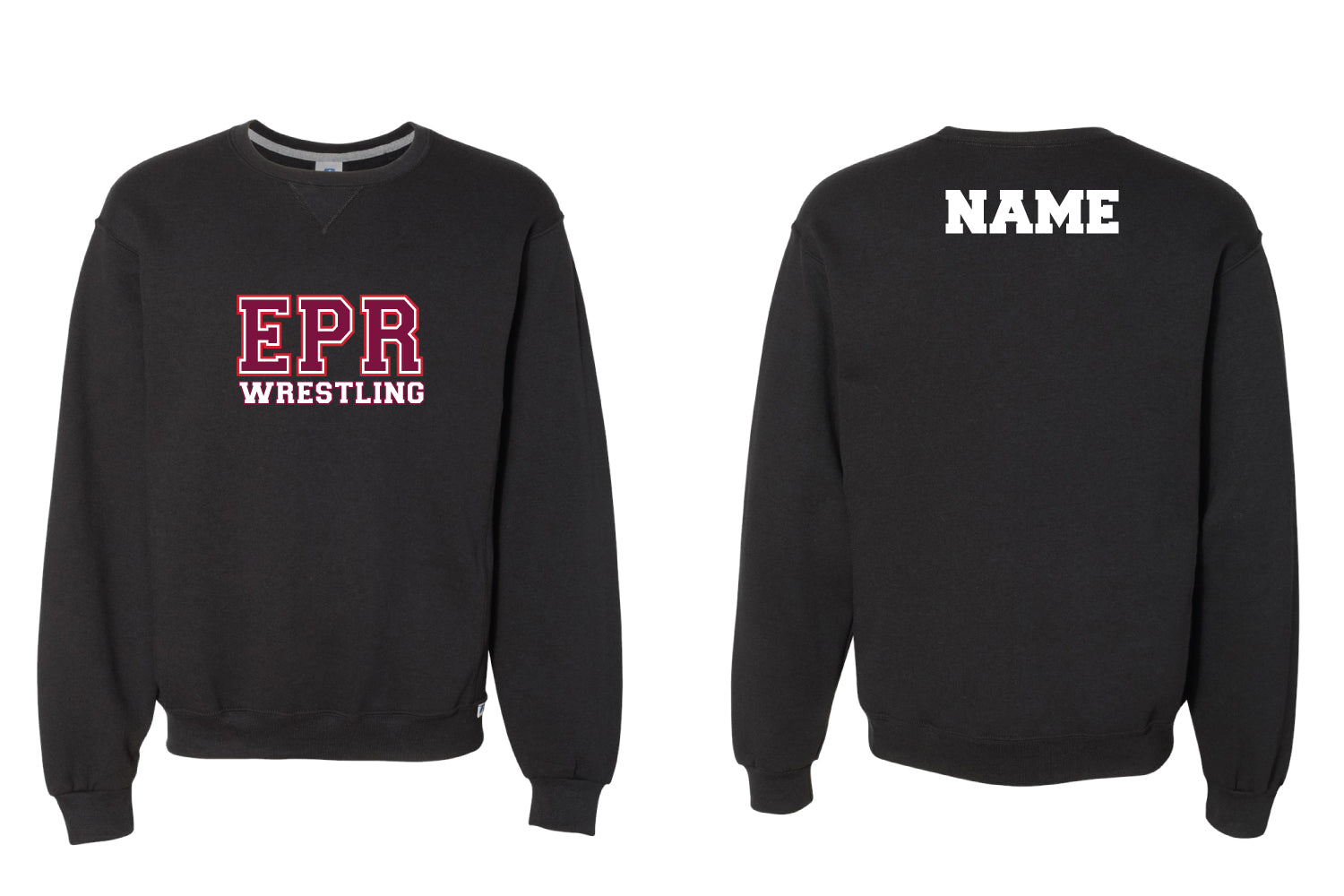 Emerson Park Ridge Wrestling Cotton Crewneck Sweatshirt - Black