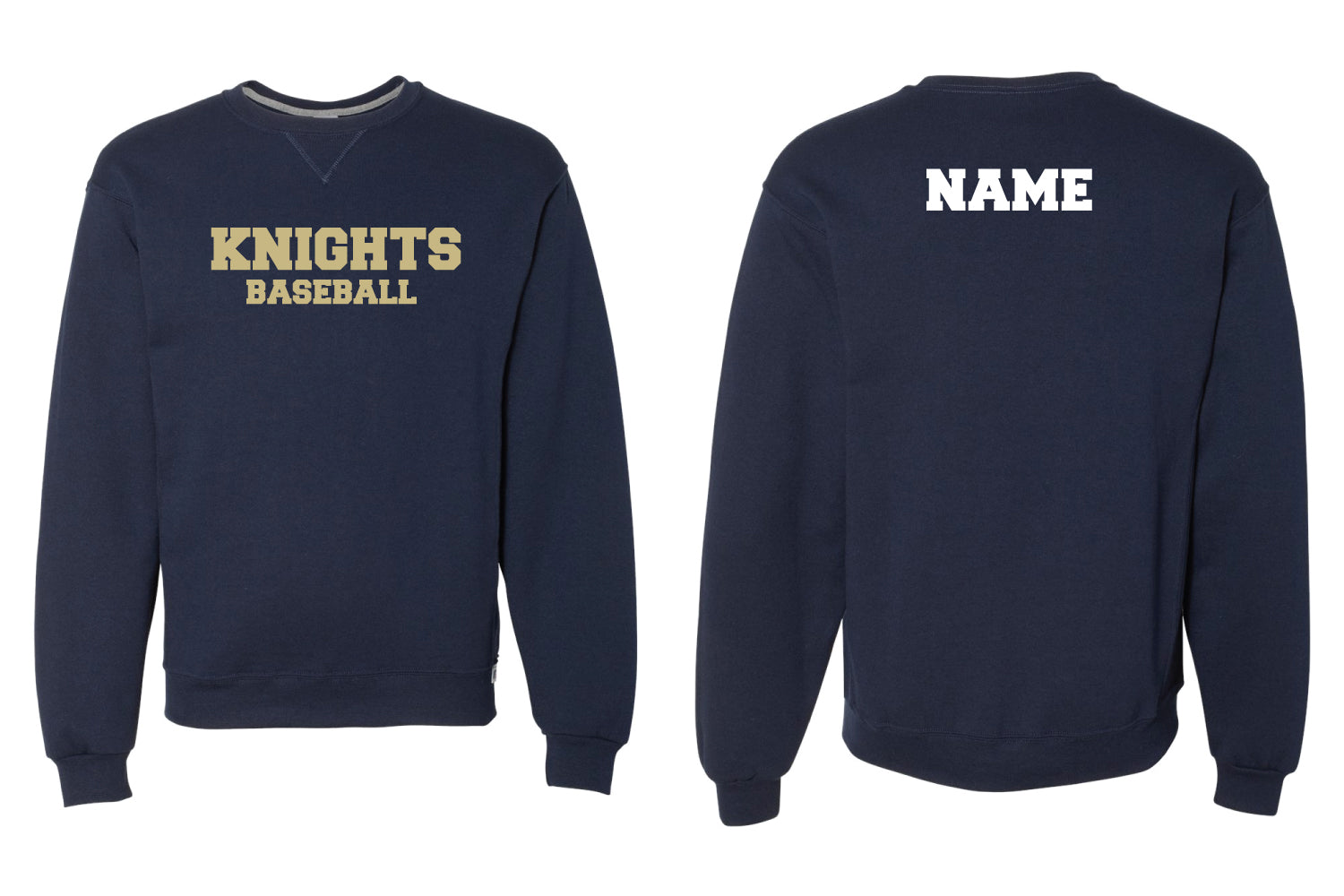NVOT Baseball Cotton Crewneck Sweatshirt