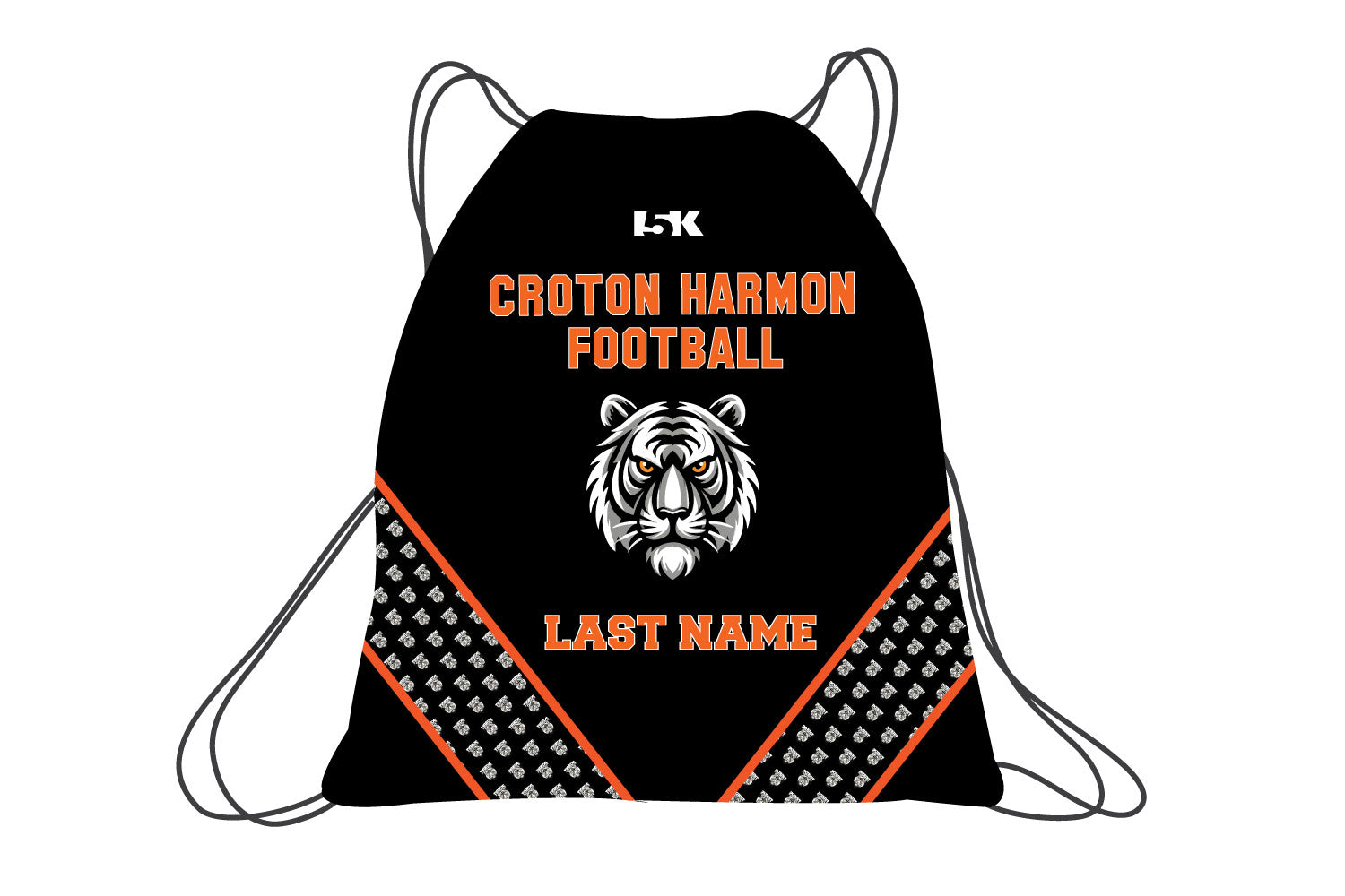 Croton Harmon Football Sublimated Drawstring Bag