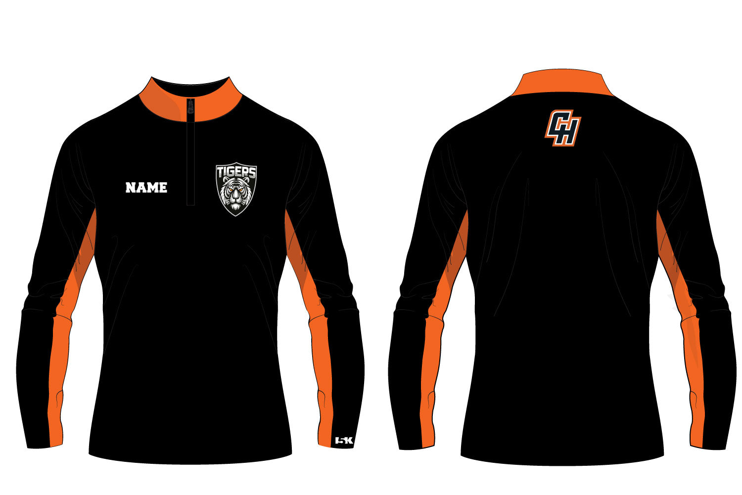 Croton Harmon Football Sublimated Quarter Zip