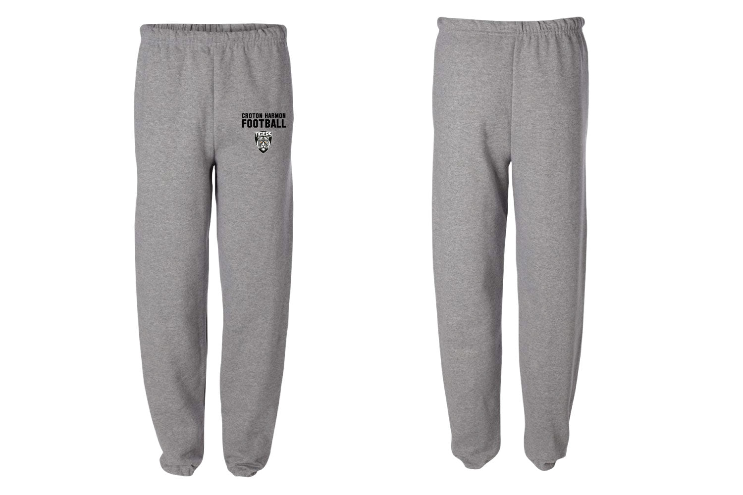 Croton Harmon Football Cotton Sweatpants - Grey