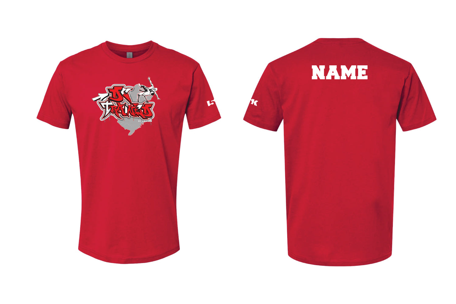 DC Trained Cotton Crew Tee - Black/White/Red