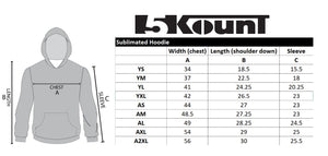 Lionhearts Wrestling Sublimated Hoodie - 5KounT2018
