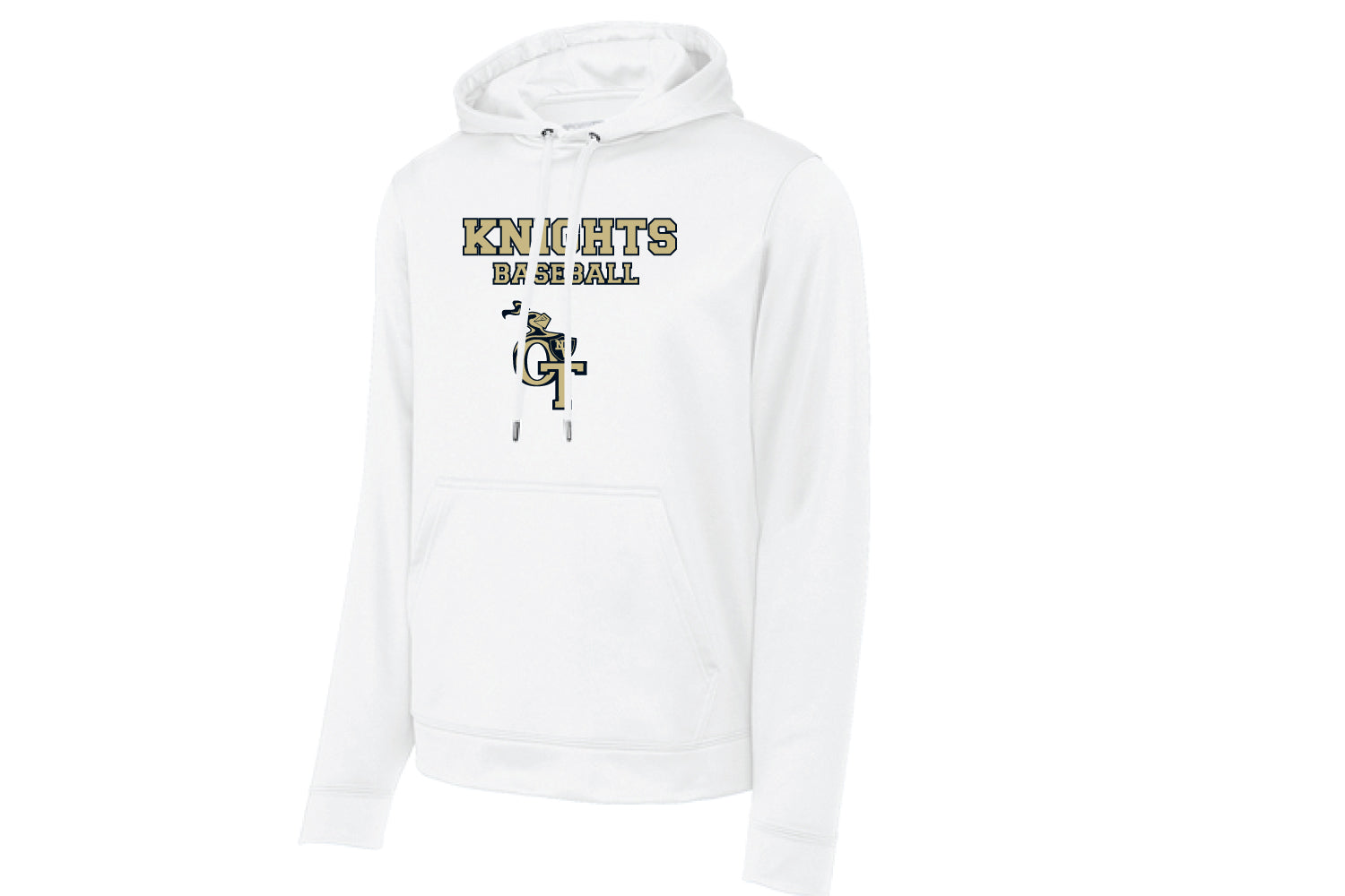 NVOT Baseball Fleece Hoodie - White