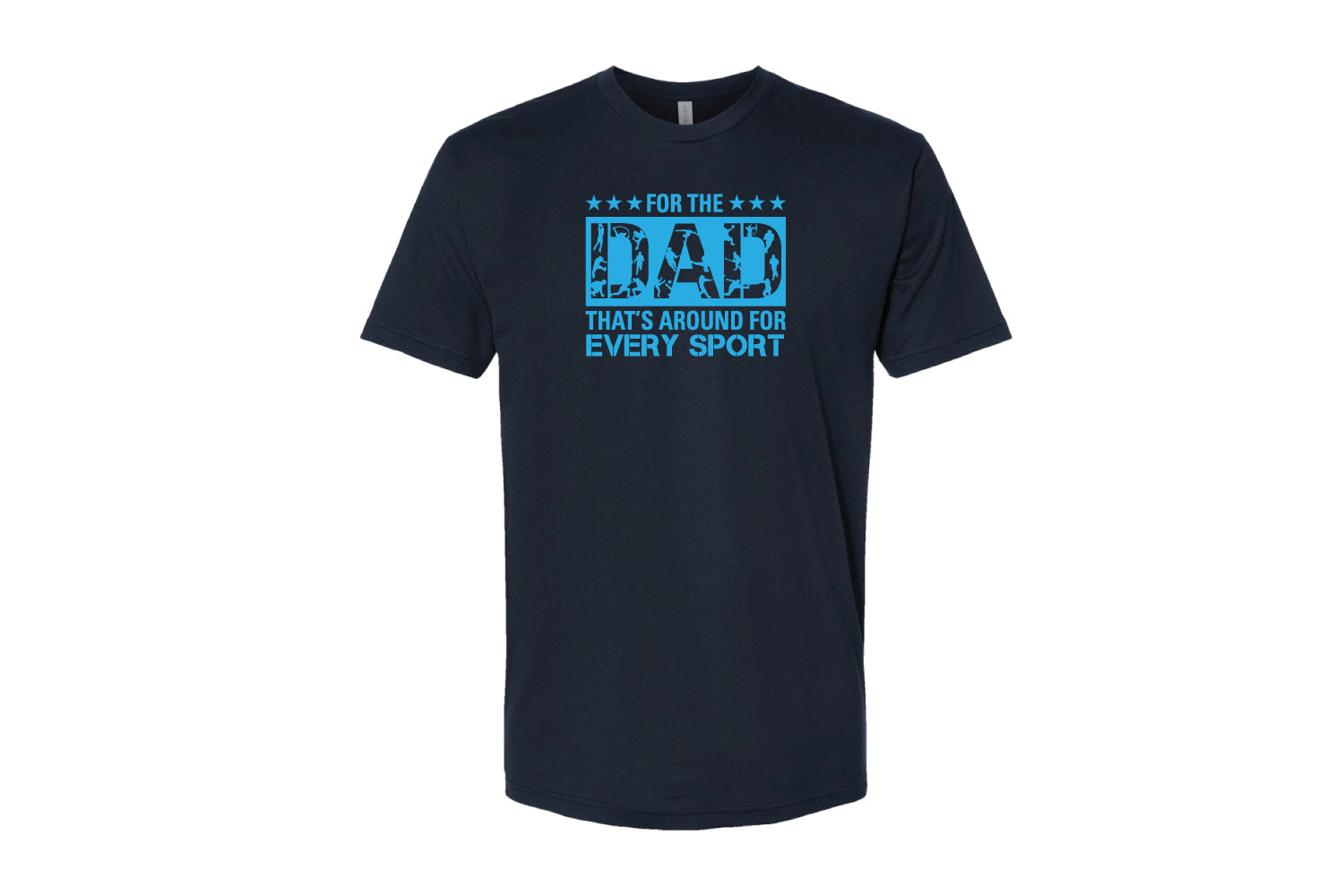 Father's Day Cotton Crew Tee - White/Navy