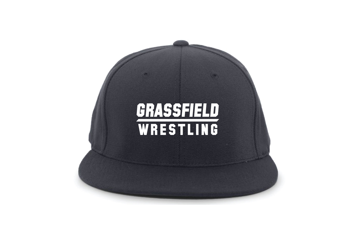 Grassfield Grizzlies Wrestling Flexfit Cap - Navy