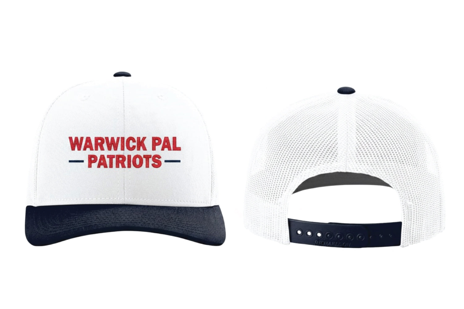 Warwick Pal Football Snapback Trucker Cap - White / Navy