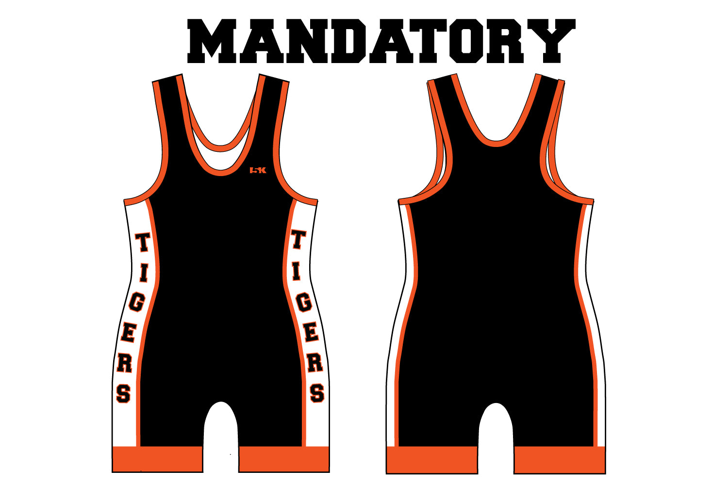 Hackettstown Tigers Wrestling Sublimated Men's Singlet [Mandatory Uniform]