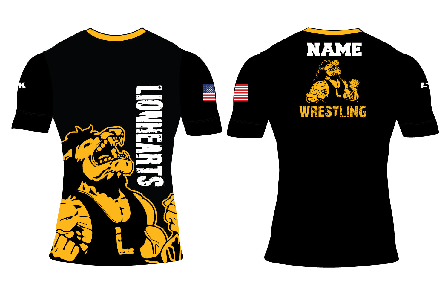 Lionhearts Wrestling Sublimated Compression Shirt