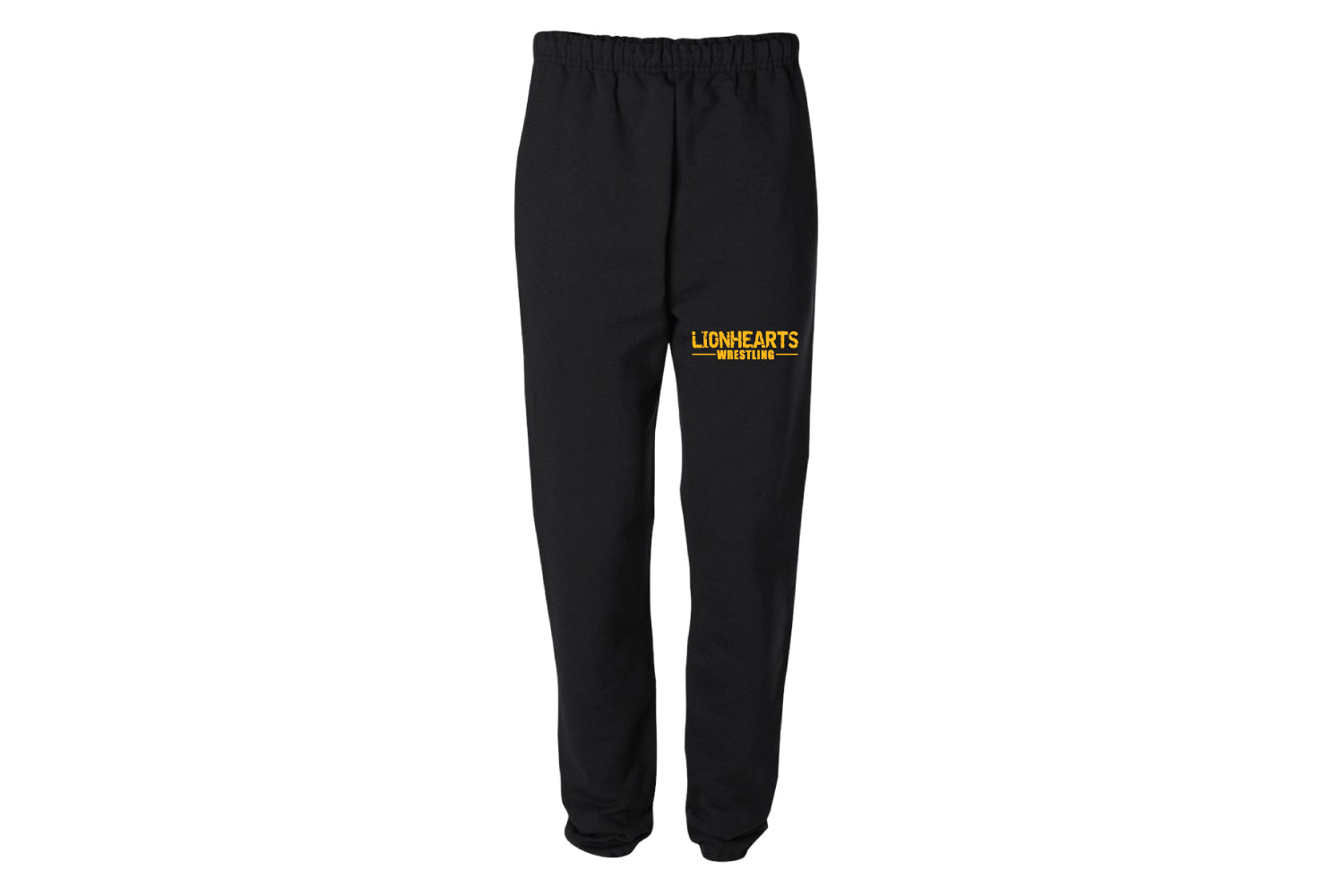 Lionhearts Wrestling Cotton Sweatpants - Black